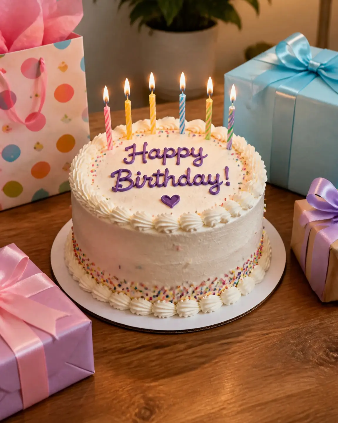 Artwork for an AI-generated birthday song